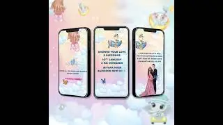 Baby Birth Announcement Invitation Video | New Born Announcement Video Templates | Invito AI- 1070