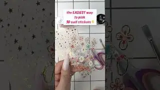 Как безошибочно наклеить 3D-наклейки на ногти | Идеальный урок по 3D-маникюру для начинающих #nai...