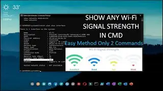How to check Signal Strength in Command Prompt in Windows | CMD | Edward Labs