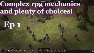 WarTiles gameplay - Early Access - Open World Medieval RPG - Mount & Blade meets Battle Brothers