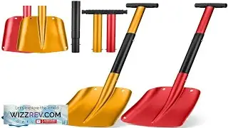 Gisafai 2 Pcs 34'' Detachable Emergency Snow Shovel for Car Alumi