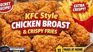 KFC Style Chicken Broast with Crispy Fries | Secret Broast Recipe at Home By Jutt da Tarka