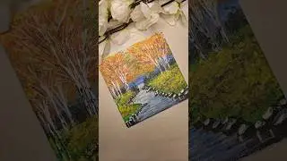 scenery🎨🖌️ #trending #viral #acrylicscenery #acrylicpainting #nature #scenery #satisfying #landscape