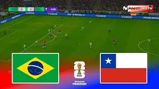 🔴BRAZIL vs CHILE - FIFA World Cup 2026 Qualifiers | Pes 21 Gameplay