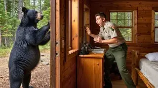 A Pregnant Black Bear desperately bangs on the door of a US park Ranger&mdash; what happens next is sho...
