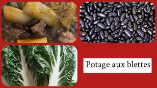 Potage de blettes et haricots #recette #cuisine #hiver 
