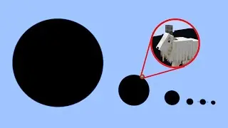 The True Scale of Black Holes, Portrayed in Minecraft