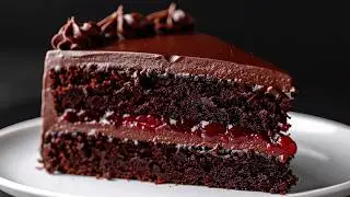 Dieser Kuchen ist unglaublich lecker! 🍒Ein einfaches, hausgemachtes Schokoladen-Kirsch-Kuchenrezept.