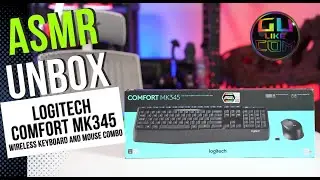 ASMR UNBOX LOGITECH COMFORT MK345 FULLSIZE WIRELESS COMBO WITH PALM REST 4K