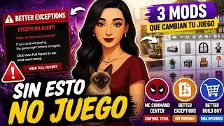 MEJORES MODS | Los Sims 4 | ‼️INST&Aacute;LALOS YA‼️ MC Command Center, Better Exceptions y BBB 🔥 
