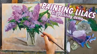 How to Paint Lilacs | Oil Painting Demo