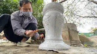 From Start to Finish: Handmade Concrete Plant Stand With White Finish