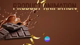 How to Design a Chocolate Product Ad in Canva | Step-by-Step Animation 🍫   #canvadesign #tutorial