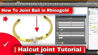How To Joint Bali in Rhinogold | Earring joint tutorial | Halcut joint Tutorial