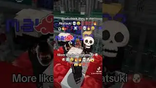 Bluds think they in the Akatsuki 😂💀☠️⁉️🔥🔥💯🗣️ #shorts #naruto #minecraft #boruto