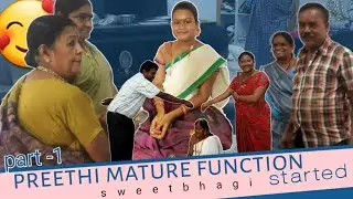 #maturefunction preethi mature function started first 8 days in this video @sweetbhagi