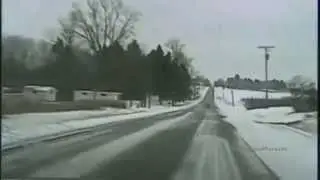 Michigan Police Chase Reckless Driver Through Ice Snow And Trees Dashcam Broke mp4