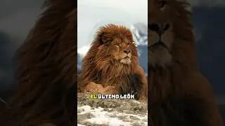 El &Uacute;LTIMO LE&Oacute;N del ATLAS o de BERBER&Iacute;A 🦁 #curiosidades #animalesextintos