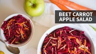 Салат из свеклы, моркови и яблок | легко и полезно