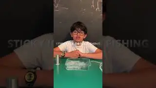 STICKY ICE SCIENCE EXPERIMENT#stem#youngscientist#stemproject#scienceeducation#mindblown#shorts