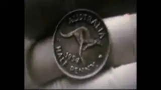 1954  HALF PENNY - Australian (kangaroo) GEM- COIN-FOR SALE