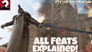 For Honor- All Warmonger's Feats!! Full Breakdown!