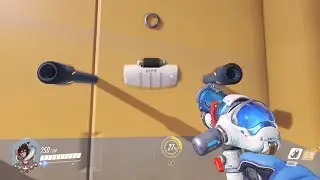 Overwatch - How to push Training Bots in Walls