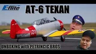 E-Flite SNJ-5/AT-6 Texan 1.5m BNF RC plane Basic with AS3X+ and SAFE Select UNBOXING