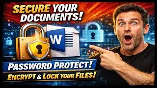 MS Word File Protection 🔒 | How to Password Protect Word Documents #WordFileProtection #learnmsword