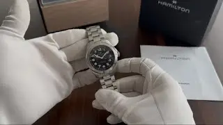 Hamilton Khaki Field Expedition 41mm Black Dial Steel Bracelet Automatic Wrist Watch Ref. H70315130