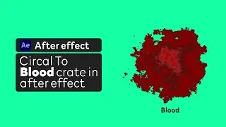 Blood Splash Effect in After Effects | crate blood effect in after effect | Blood #aftereffects