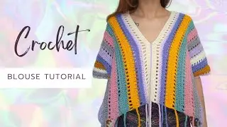 Easy Crochet Blouse tutorial/ crochet top (beginner-Friendly)