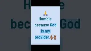 #GodIsMyProvider #Humble #Faith #Short
