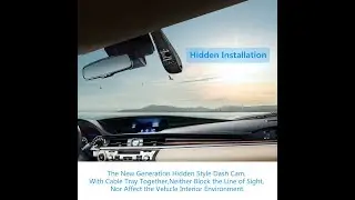 Pruveeo F5 Car Dash Cam with WiFi, Discreet Design Dash Camera for Cars with Night Vision