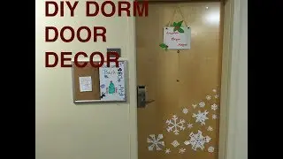 DIY: Holiday Door Decor Out Of Recycled Materials