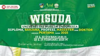 Hari Pertama Wisuda Universitas Muslim Indonesia Periode I Tahun 2025
