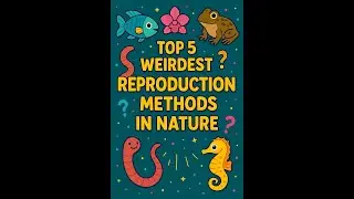 Top 5 Weirdest Reproduction Methods in Nature 🐌 #weirdanimals #animalreproduction #mindblowingnature