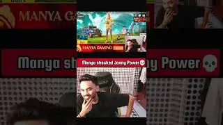 manya shocked jonny power 🔥 #jonathan #bgmi #godlike