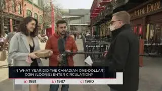 In what year did the Canadian one-dollar coin (Loonie) enter circulation? | Outburst