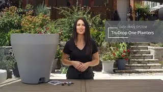 Crescent Garden TruDrop Self-Watering Planters: Facilitate Drainage with Easy Drain System