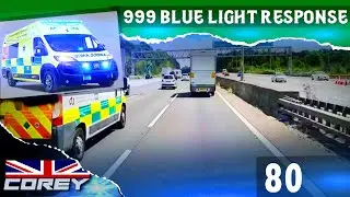 999 Blue Light Run | Ambulance POV | Motorway