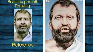 Thakur Sri Ramakrishna Drawing/ How to Draw a Realistic Portrait of Ramakrishna Paramahansa