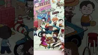 DIY Sticker House - Relaxing ASMR #252 #sticker #aesthetic #cute #miniature