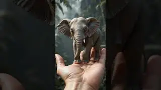 What a cute little elephant #elephant #shorts #tinyelephants #cuteanimals