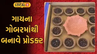making products from cow dung | નિધિબેને ઘરથી શરૂ કરેલો ઉદ્યોગ હવે રાજ્ય બહાર પહોંચ્યો | Local18