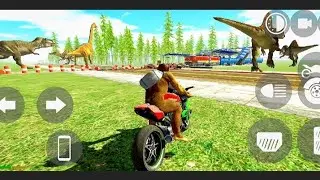 Indian bike driving 3D game🎮 langur bandar🐒 bike driving and dinosaur🦖🦕 ka video#498