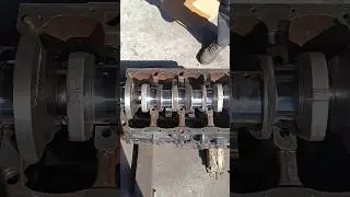 New Crank shaft installation for JCB ENGINE #automobile #technology #mechanic #excavator #shorts