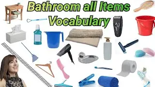 Bathroom all Items with Pictures🔍 80+ Bathroom objects with picture 2023🛎️ Vocabulary words List