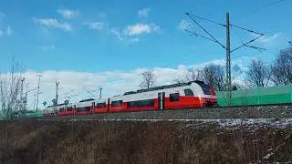 Railjet und Cityjet in Freilassing am 03.01.2026 in Freilassing - Smartphonevideo
