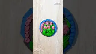 Satisfying clayart ❤️ 💐💐 #shorts #shortvideo🥰🥰 #subscribe❤️❤️ #rose⚘️⚘️ #clayart #art #diy 😱🌷🌷